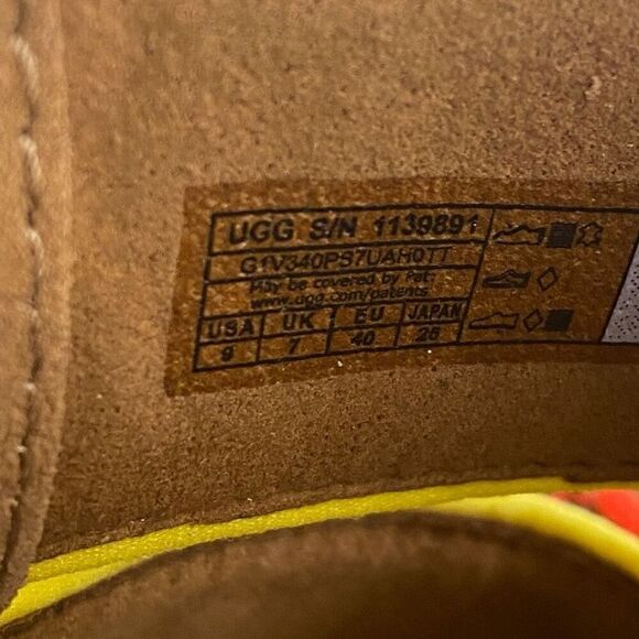 UGG Ashton Heritage Braid Chestnut Leather Strap Womens Sandals size US 9 New - Picture 9 of 9